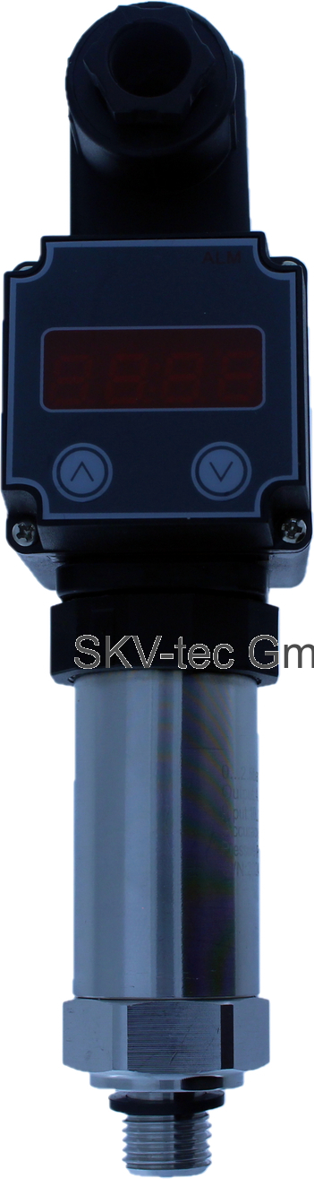 Display met schakelfunctie NOM13 gemonteerd op sensor PT2