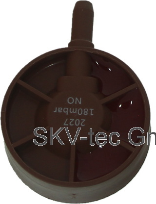 Druckschalter PSW-A6 neue Ausführung 180 mbar Schließer Ansicht von unten