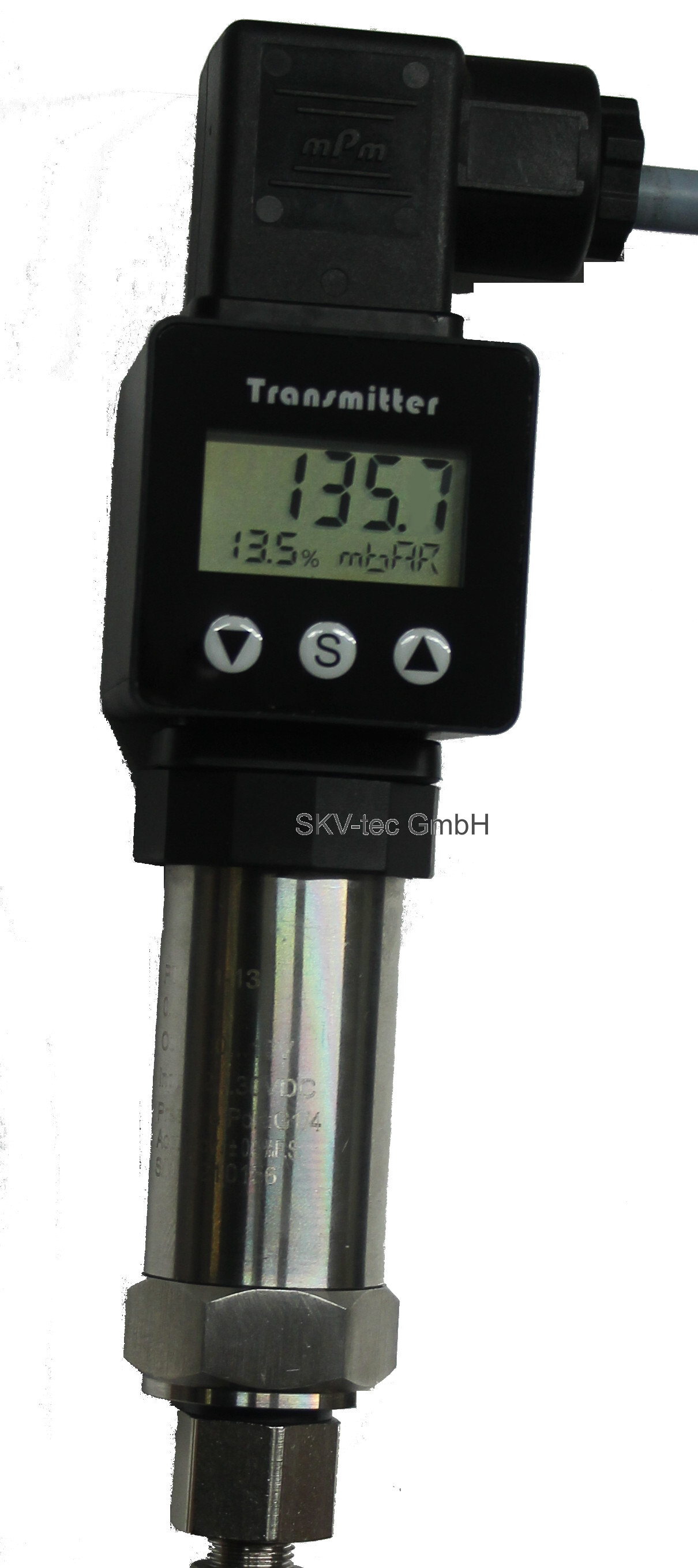 Display PT2 Beispielbetrieb mit Sensor 0 - 1 bar